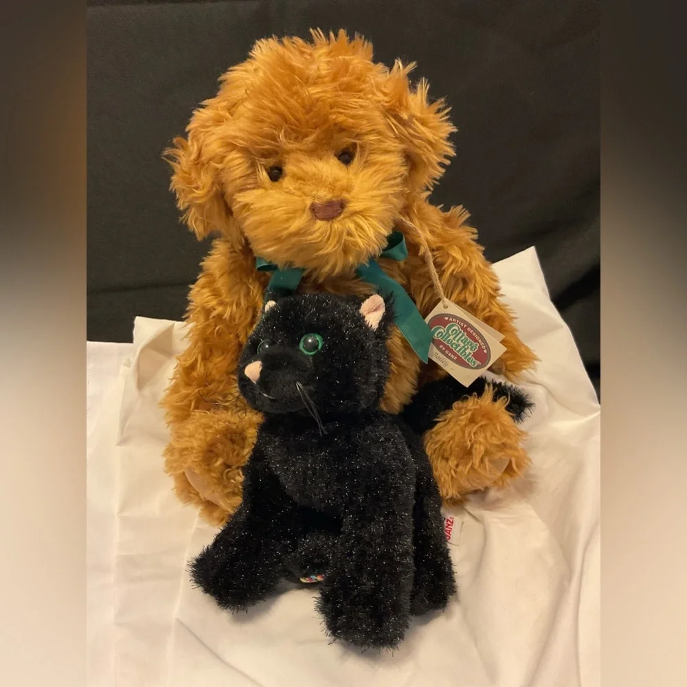 Ganz Cottage Collectible “Bailey”&”Black cat” pair
